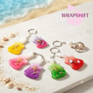 Melody Glow Guitar Keychains