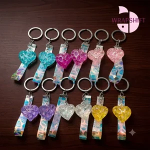 Crystal Heart Keychains